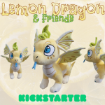 Lemon Dragon & Friends - Fruit-Themed Dragon Soft Plush Toys